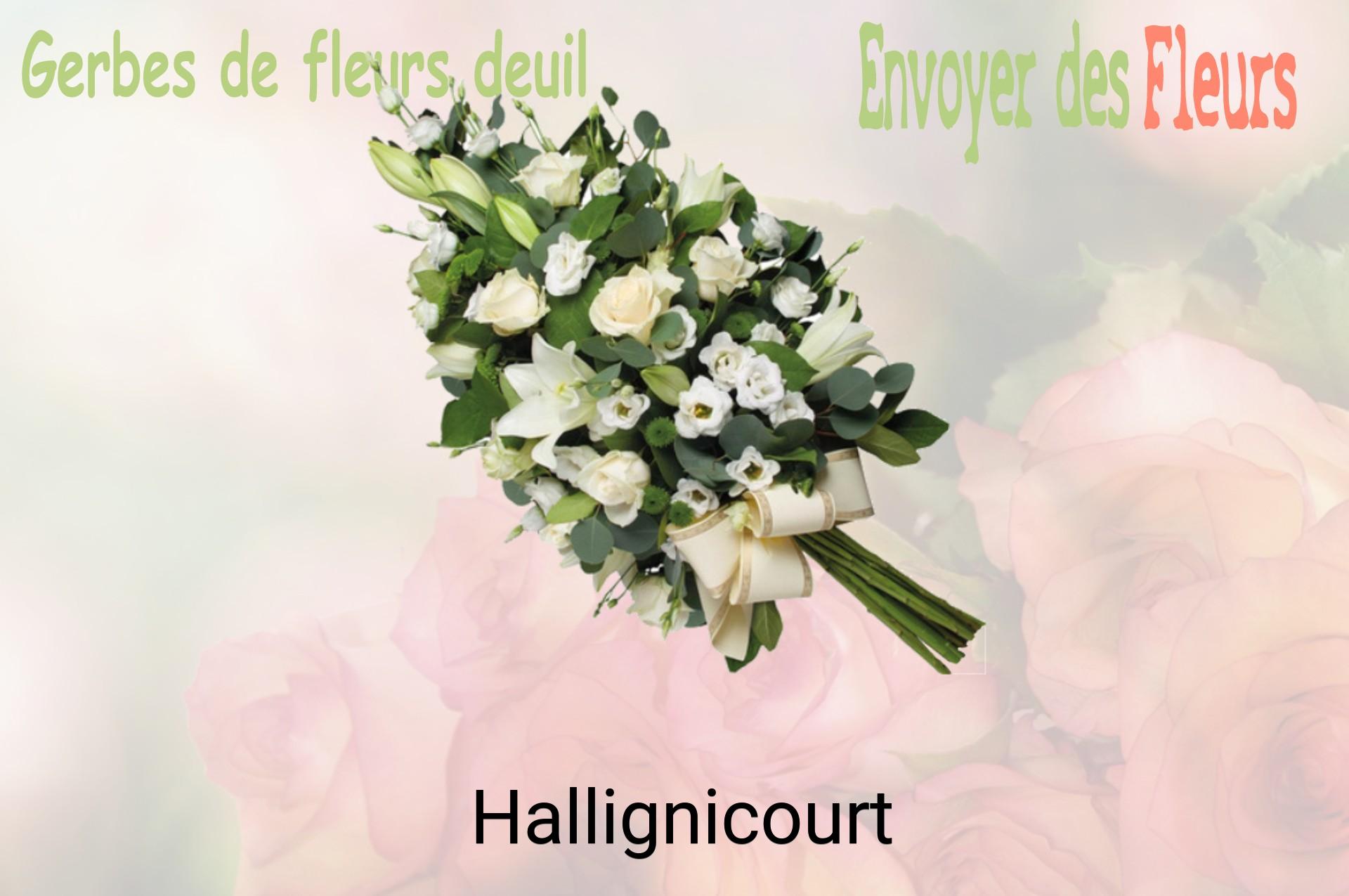 Gerbe de fleurs de deuil livrée à Hallignicourt